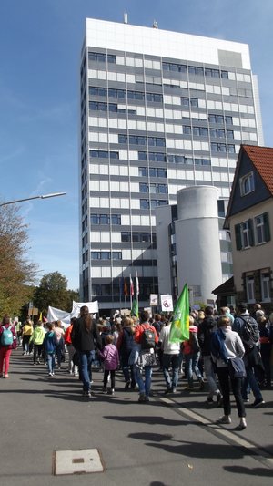 Klimastreik vor dem Kreishaus