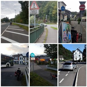 Beispiele mangelhafter Radwege zuhauf- Bilder Eike Schmilinsky ADFC