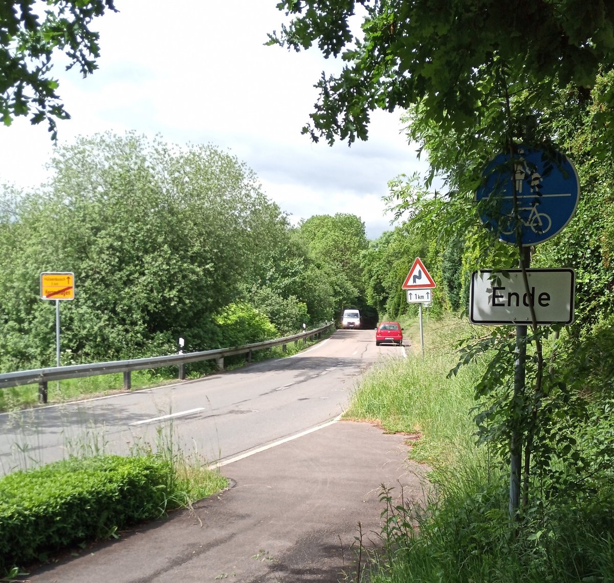 Ende des Radwegs in Herreshagen (Bild: Seb Schäfer)